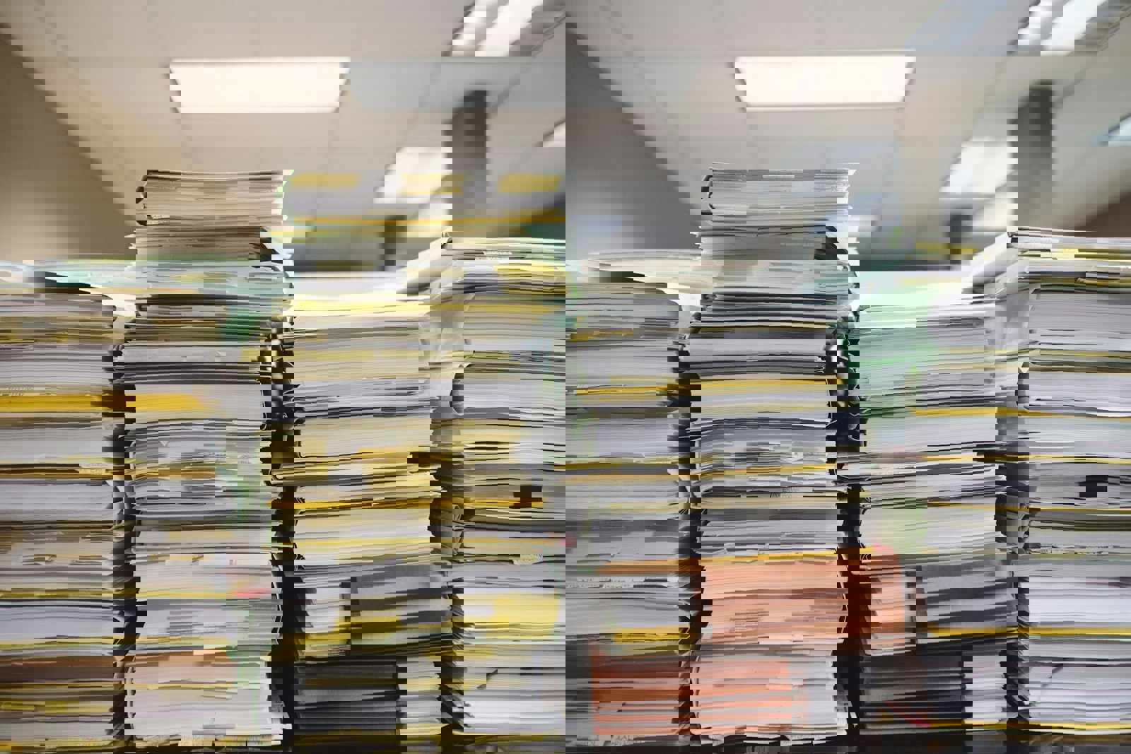 Stacks of files